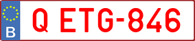 Trailer License Plate